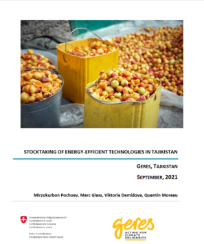 Inventaire des technologies à haute performance énergétique au Tadjikistan