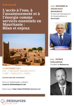 L’accès à l’eau, à l’assainissement et à l’énergie comme  services essentiels en Mauritanie.